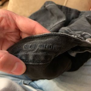 Black American Eagle mom jean shorts